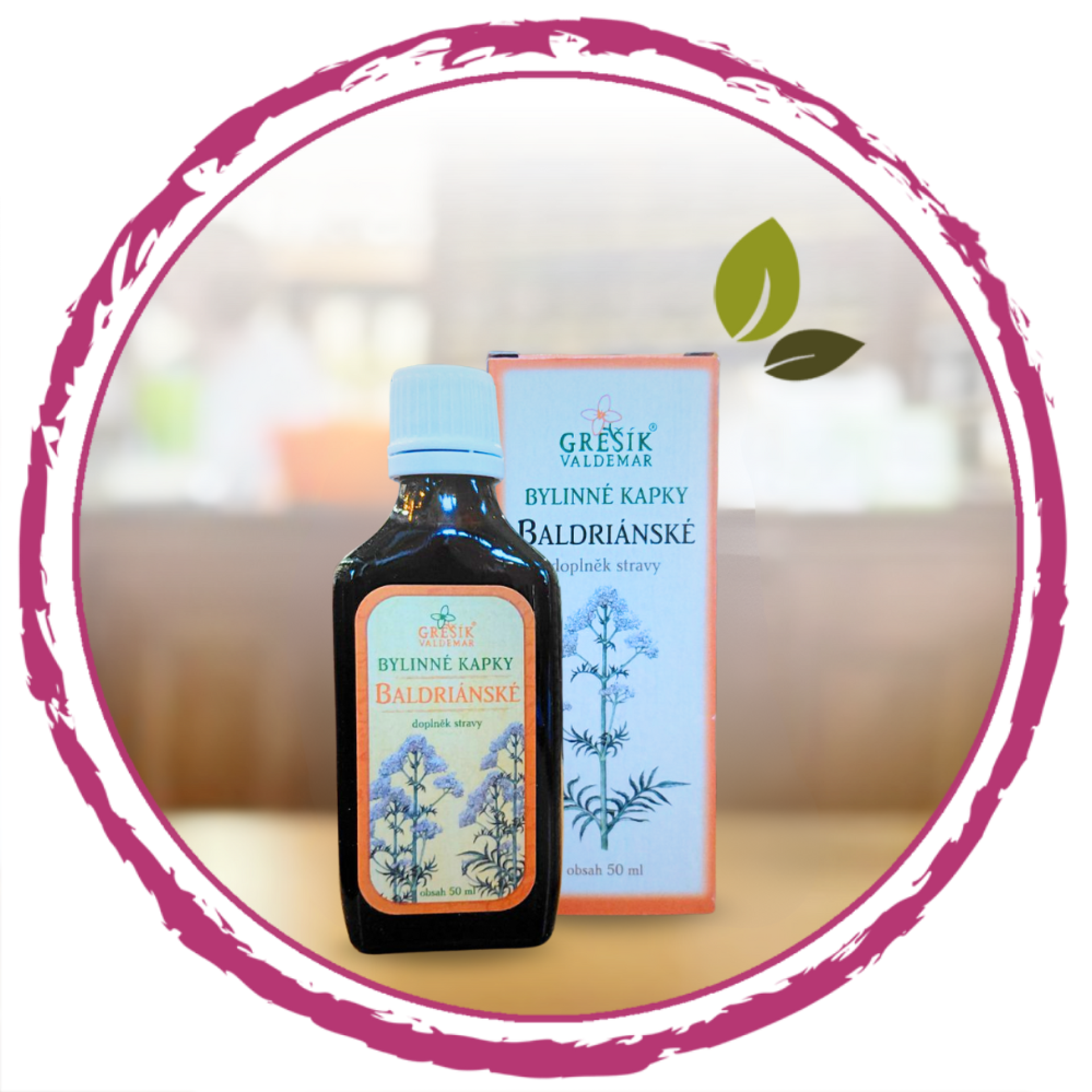 Balderiánske kvapky - Valeriána 50ml (Grešík)